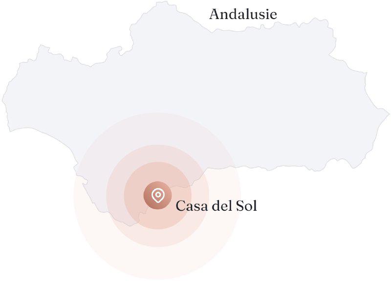 Lage - Karte von Andalusien