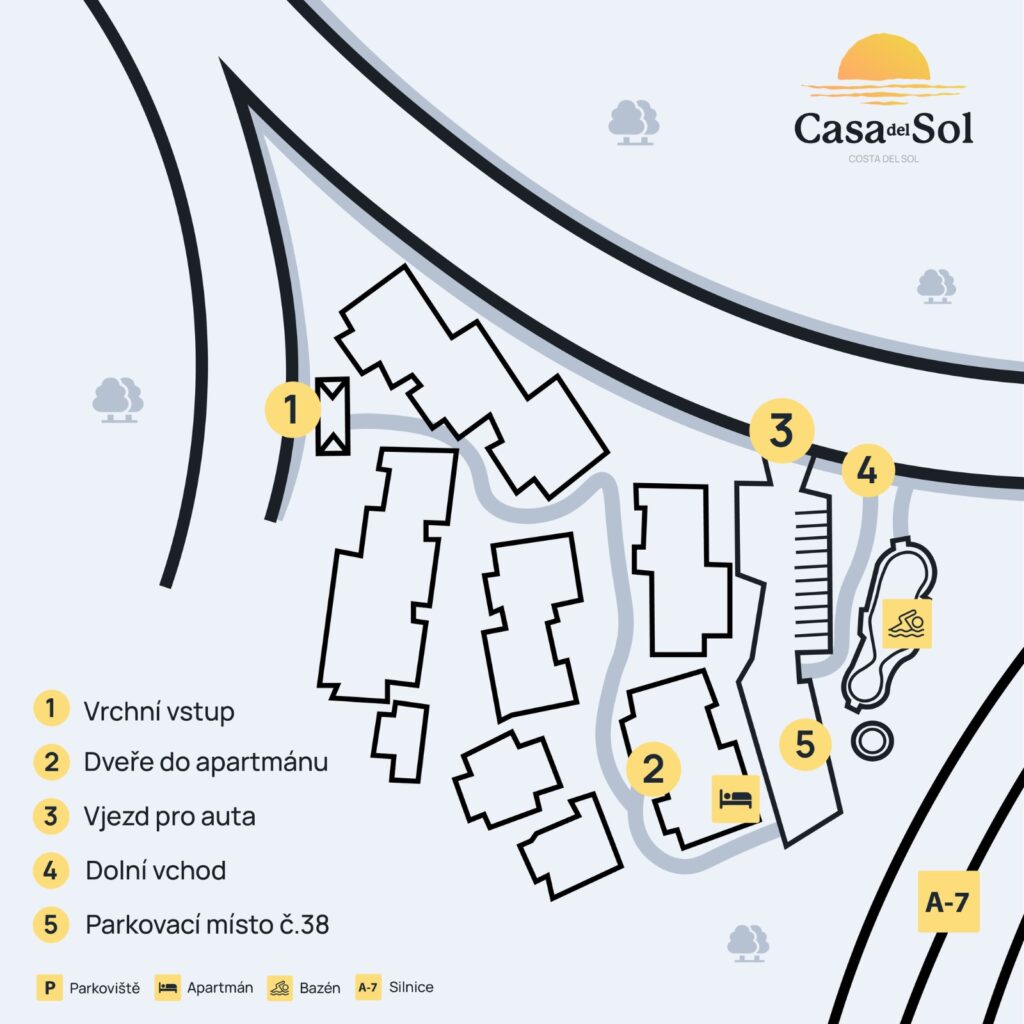 Mapa areálu.